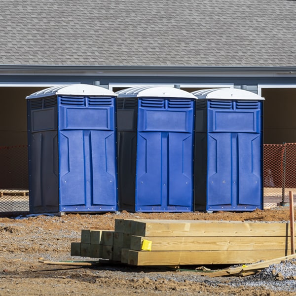 are there any restrictions on what items can be disposed of in the portable toilets in St Francis